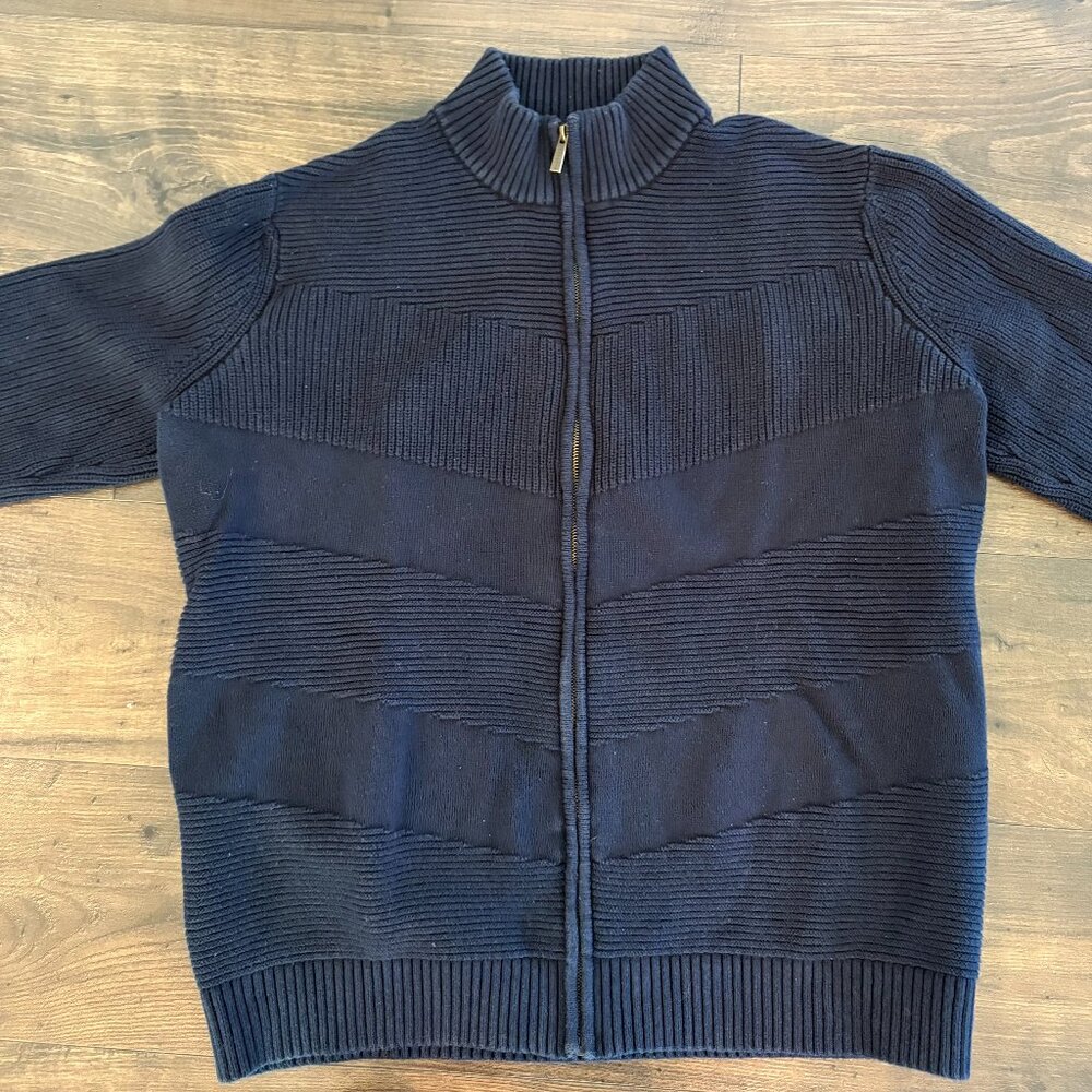 Men’s Sean John Urban Designer Full Zip Sweater Jacket XL